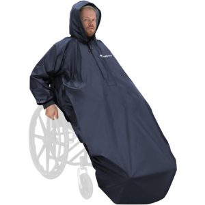Wheelchair Mac (Unlined) (With Sleeves) - Large - Navy