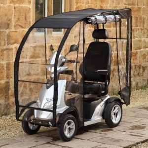 Executive Mobility Scooter Canopy with Polycarbonate Screen