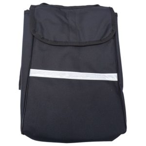 Scooter Saddle Bag With Crutch Holder - Black